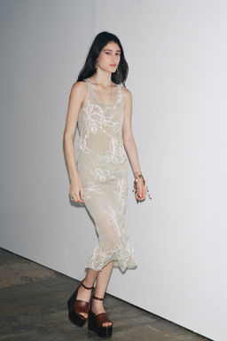 SEMI-SHEER TEXTURED KNIT TOP