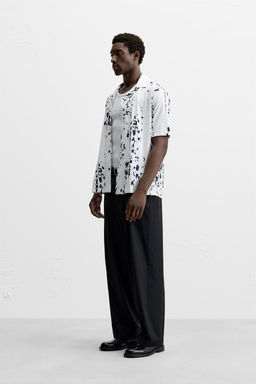 STRETCH LEAF PRINT SHIRT - Zara фото 4