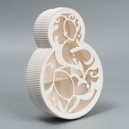 Коробка подарочная, кондитерская упаковка 8 марта белая, 22?16?5 см