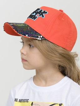 PELICAN, кепка для девочек, Оранжевый  фото 2