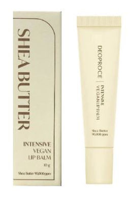 Deoproce Shea Butter Intensive Vegan Lip Balm 10g - Интенсивный бальзам для губ с маслом ши