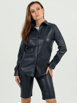 рубашка из экокожи 983-0609