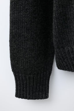 WOOL KNIT JUMPER EMBROIDERED REINDEER HEARTS - Zara фото 4