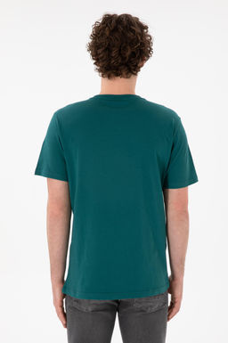 Erkek Regular Fit Bisiklet Yaka Koyu Ye_il Basic Ti__rt Sepette S_rpriz _ndirim - U.s. polo assn фото 6