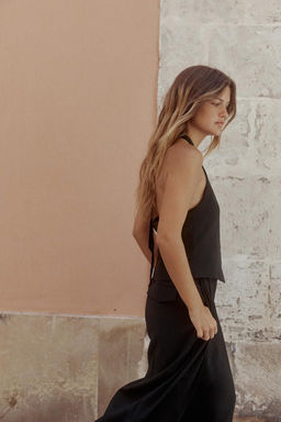 HALTER TIE WAISTCOAT TOP - Zara фото 5