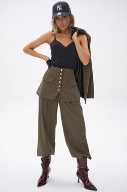 Костюм  тройка Мэдди (хаки)