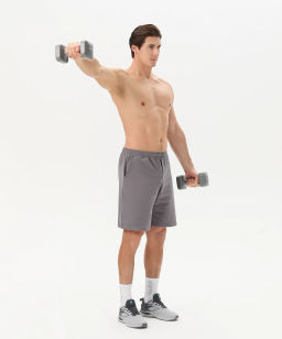 УЦЕНКА Гантель виниловая STARFIT DB-106 5 кг, квадратный, темно-серый  фото 6