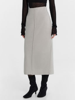 Юбка женская серая средне -серый меланж 4425-В 152800 - Mark formelle фото 2