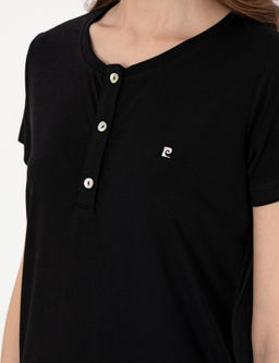 Siyah K_sakollu Pijama Tak_m_ - Pierre cardin фото 7