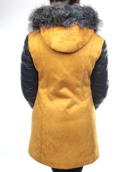 5137 YELLOW Парка женская зимняя (150 гр синтепон, искусственный мех) - Fashion фото 8