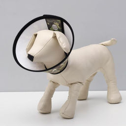 Ветеринарный воротник №5, обхват шеи 24-28 см, высота 12,6 см, хаки - Пижон фото 2