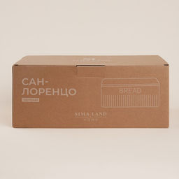 Хлебница SL Home «Сан-Лоренцо», металлическая, с бамбуковой крышкой, 33×18×13 см, розовая