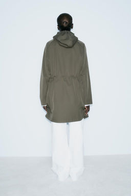 LONG TECHNICAL FABRIC JACKET - Zara фото 5