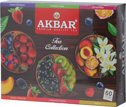 AKBAR. Подарочный набор Ассорти (60) карт.упаковка, 60 пак.