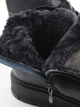 05-AW1002-2M DK. BLUE Ботинки зимние мужские (натуральная кожа, натуральный мех)
