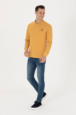 U. S. Polo Assn / Мужской горчичный базовый свитшот - U.s. polo assn фото 18