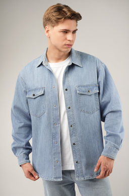 Мужская джинсовая рубашка Happyfox