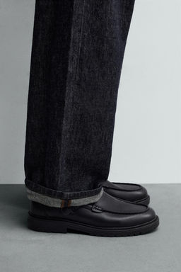 LEATHER BUCKLE SHOES - Zara фото 5