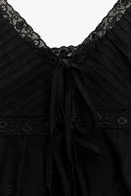 EMBROIDERED STRAPPY TOP - Zara фото 21