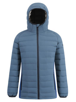 Куртка женская гибридная стёганая с капюшоном с графеновой подкладкой синего цвета 9622_1S
