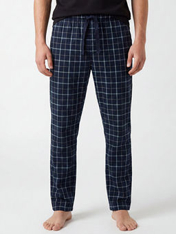 Regular Fit Ekose Erkek Pijama Alt