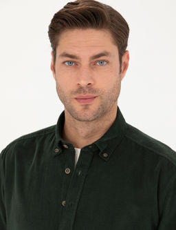 Haki Regular Fit Uzun Kollu G_mlek