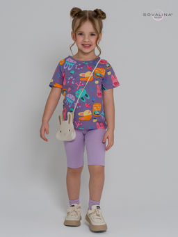 Костюм Актив черничные зайки-лаванда - Sovalina фото 8