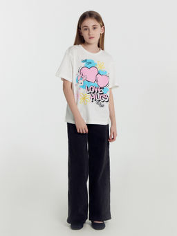 Футболка для девочек в белом цвете с печатью - Mark formelle фото 9