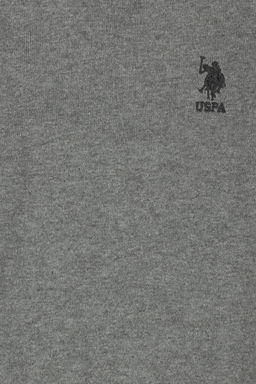 Серый меланжевый базовый свитер для мальчика - U.s. polo assn фото 9