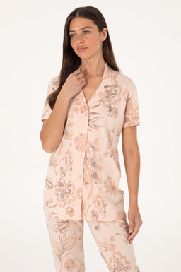 Kad_n Bej Pijama Tak_m_ Sepette S_rpriz _ndirim - U.s. polo assn фото 3