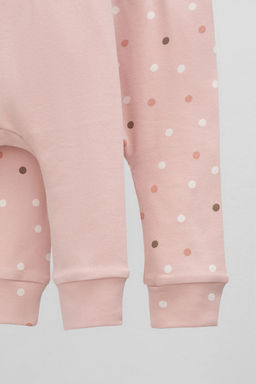 Crockid _ К 4718-2уп/дымчатая роза,цв.шарики брюки для дев  фото 2