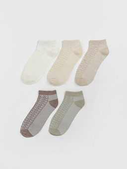 Desenli Kad?n Patik ?orap 5li