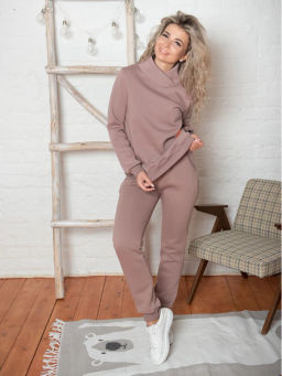 Костюм Токио капучино (брюки) (футер)