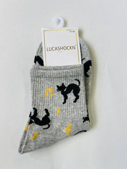 BK187 Носки, 1 пара СЕРЫЙ