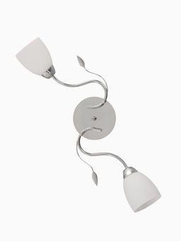 Люстра 11175/2CR, 2×60 Вт, E27, 54×25×22 см, белый/серебро