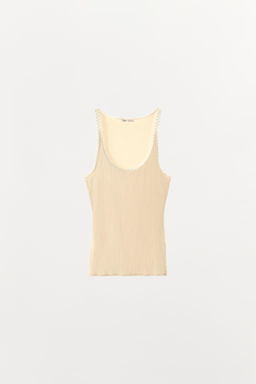 TOP RIB PUNTILLA / Crudo - Zara фото 3
