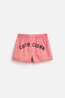 POPLIN BOXERS WITH TEXT X HARRY LAMBERT - Zara фото 3