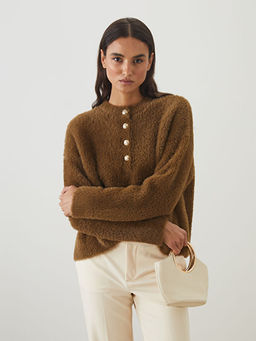 Bisiklet Yaka Kad?n Triko Kazak