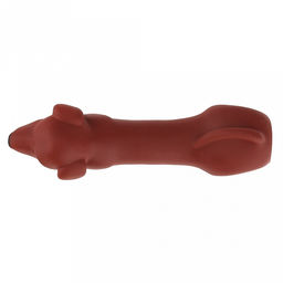 Игрушка для собаки Такса 17,5х4,5х5см, с пищалкой, ПВХ, цвета микс (коричневый, бежевый, белый/черный), Пэт тойс (Pet toys) (Китай)  фото 6