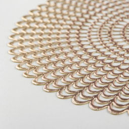 Набор салфеток сервировочных на стол Доляна Солнечная, d=38 см, 4 шт, цвет золотой  фото 6