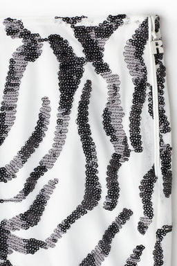 Falda de tubo con estampado de lentejuelas - H&m фото 6