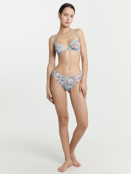 Бюстгальтер женский мятно-зеленый с крупными цветами крупные цветы на мятном 512520 - Mark formelle фото 5