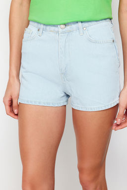 Ac?k Mavi Denim Sort TWOSS24SR00087