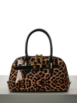 LACCOMA сумка Q6118-леопард бежевый натуральная кожа полиэстер  фото 4