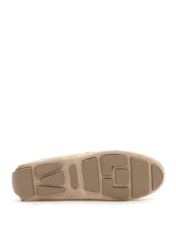 Bej %100 Deri Loafer Ayakkab_