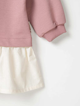 Платье с хлопковой юбкой Дымчатая роза - Bungly фото 5