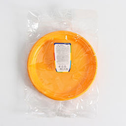 Тарелки пластиковые одноразовые, d=21 см, жёлтые, 12 шт./уп