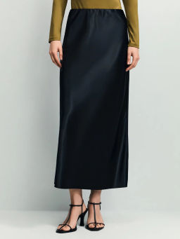 Атласная юбка миди ZR2604013505-50 / Zarina  фото 3