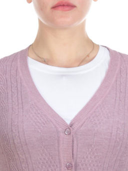 A519 Кардиган женский (65% хлопок, 15% кашемир, 20% эластан) - Фабричный китай фото 6