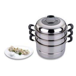 КАСТРЮЛЯ-МАНТОВАРКА AGNESS 3 УРОВНЯ ДИАМЕТР=26 СМ.7 Л. ИНДУКЦИОННОЕ ДНО